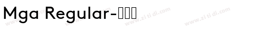 Mga Regular字体转换